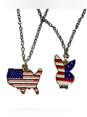 Patriotic Double Necklace Set